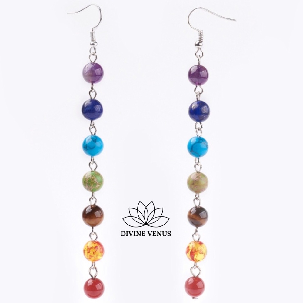 7 Chakra Gemstone Earrings